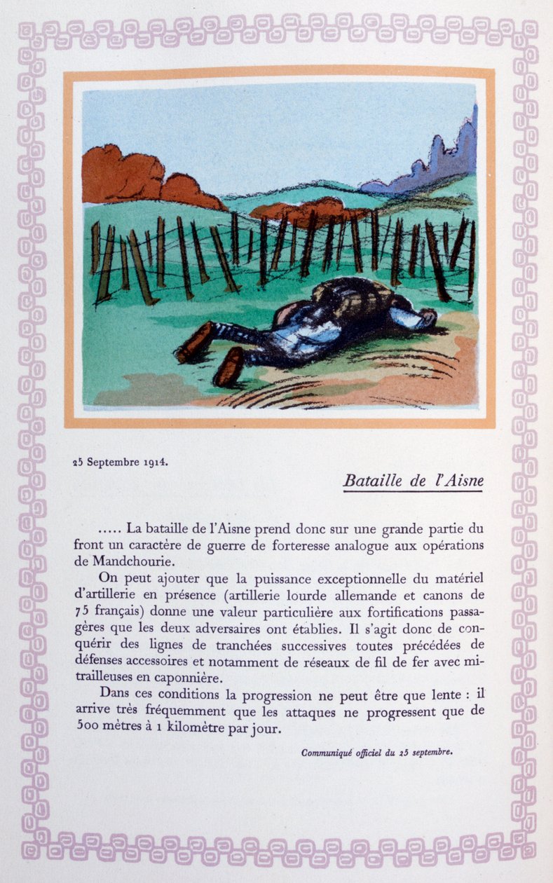 Aisne Muharebesi, 25 Eylül 1914, 1919 by Andre Helle