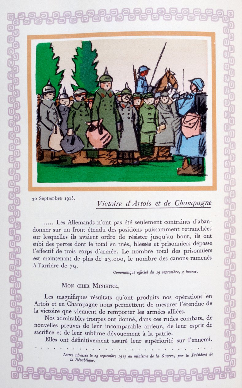 Artois ve Şampanya Zaferi, 30 Eylül 1915, 1919 by Andre Helle