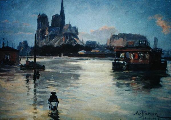 1910 Selleri Sırasında Pont de la Tournelle
