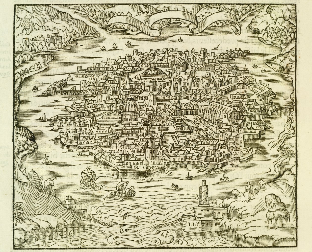 Quinsai Şehri (şimdi Tianjin), Andre Thevet tarafından La Cosmographie Universelle