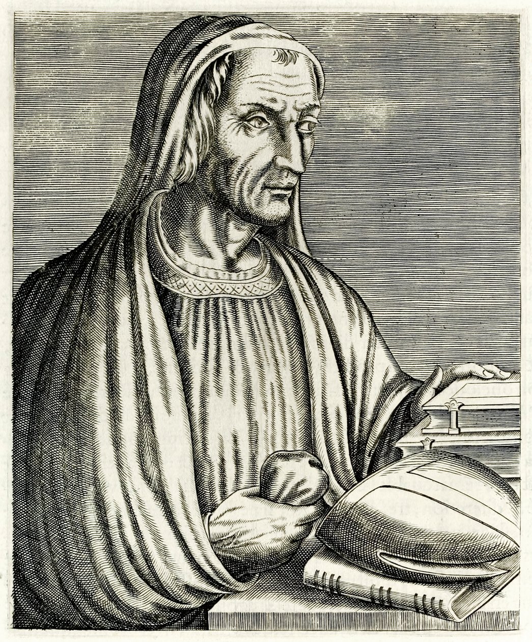 Gregory of Tours ?Gerçek Portreler?? André Thévet tarafından 1594