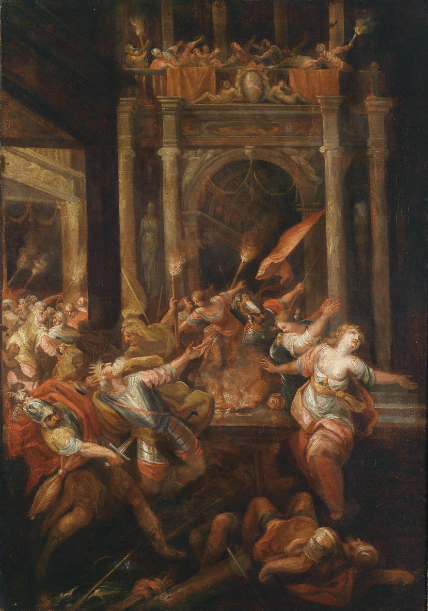 Tod des Königs Priamos by Andrea Celesti