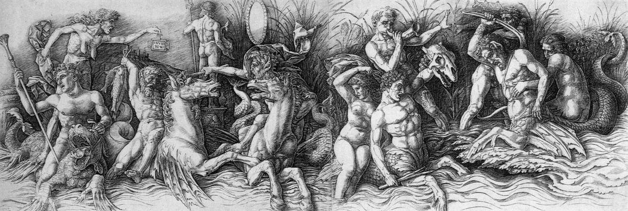 Deniz Tanrıları Savaşı by Andrea Mantegna