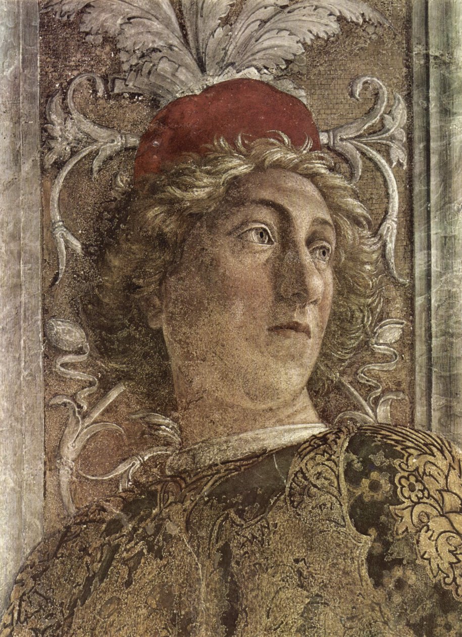 Freskenzyklus in der Camera degli Sposi im Palazzo Ducale, Mantua, Szene by Andrea Mantegna