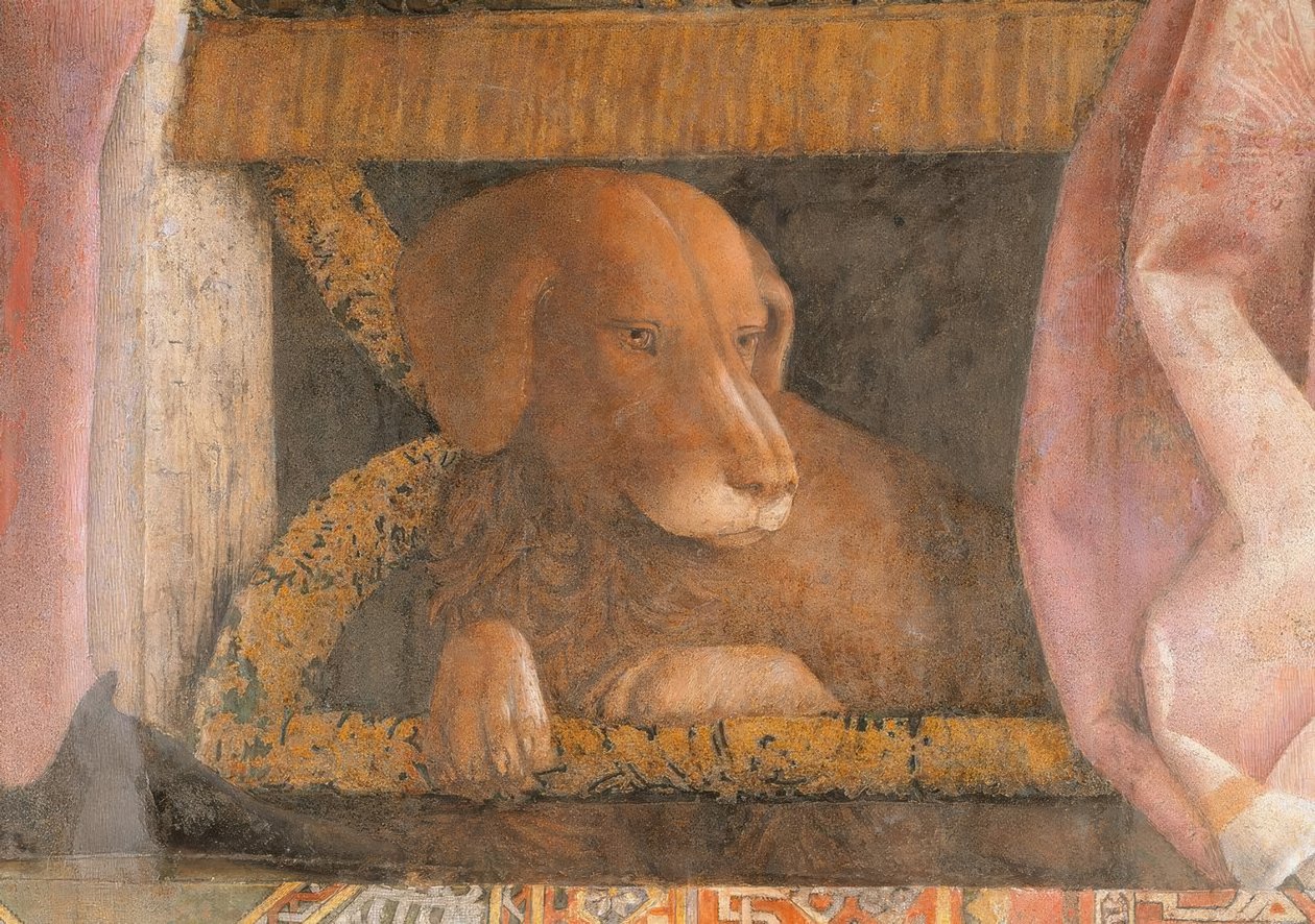 Lodovico III. Aile ve mahkeme ile Gonzaga by Andrea Mantegna