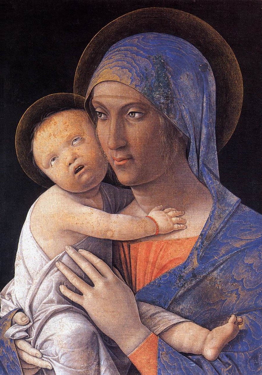 madonna ve çocuk by Andrea Mantegna