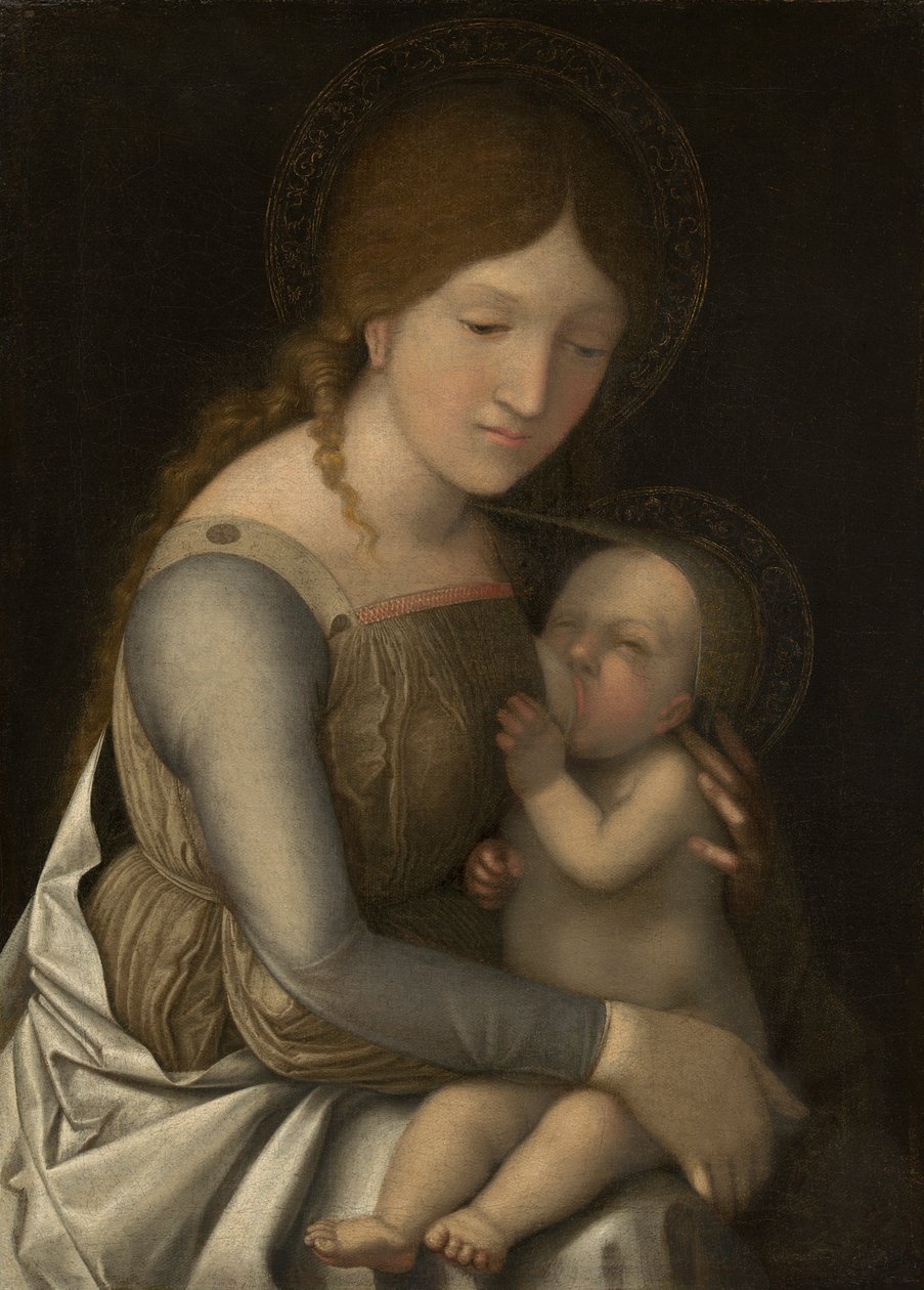 Madonna ve Çocuk, c.15051510 by Andrea Mantegna