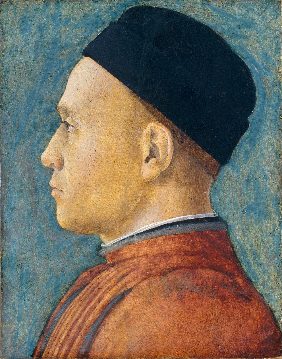Bir Adamın Portresi, c. 1470 (panelde sıcaklık) by Andrea Mantegna