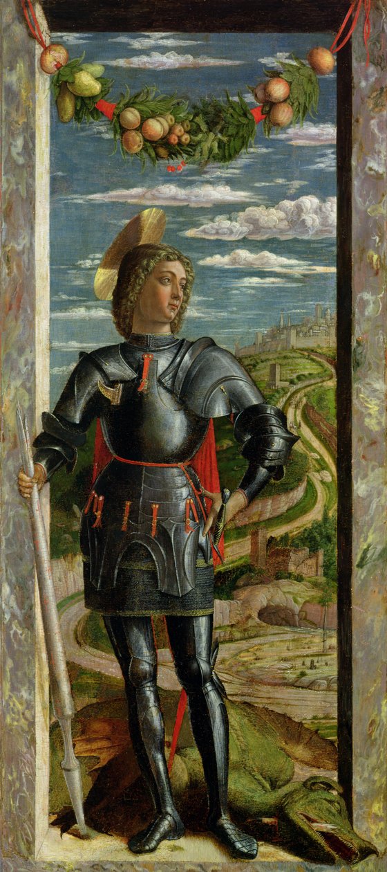 Aziz George ve Ejderha, 1466-67 by Andrea Mantegna
