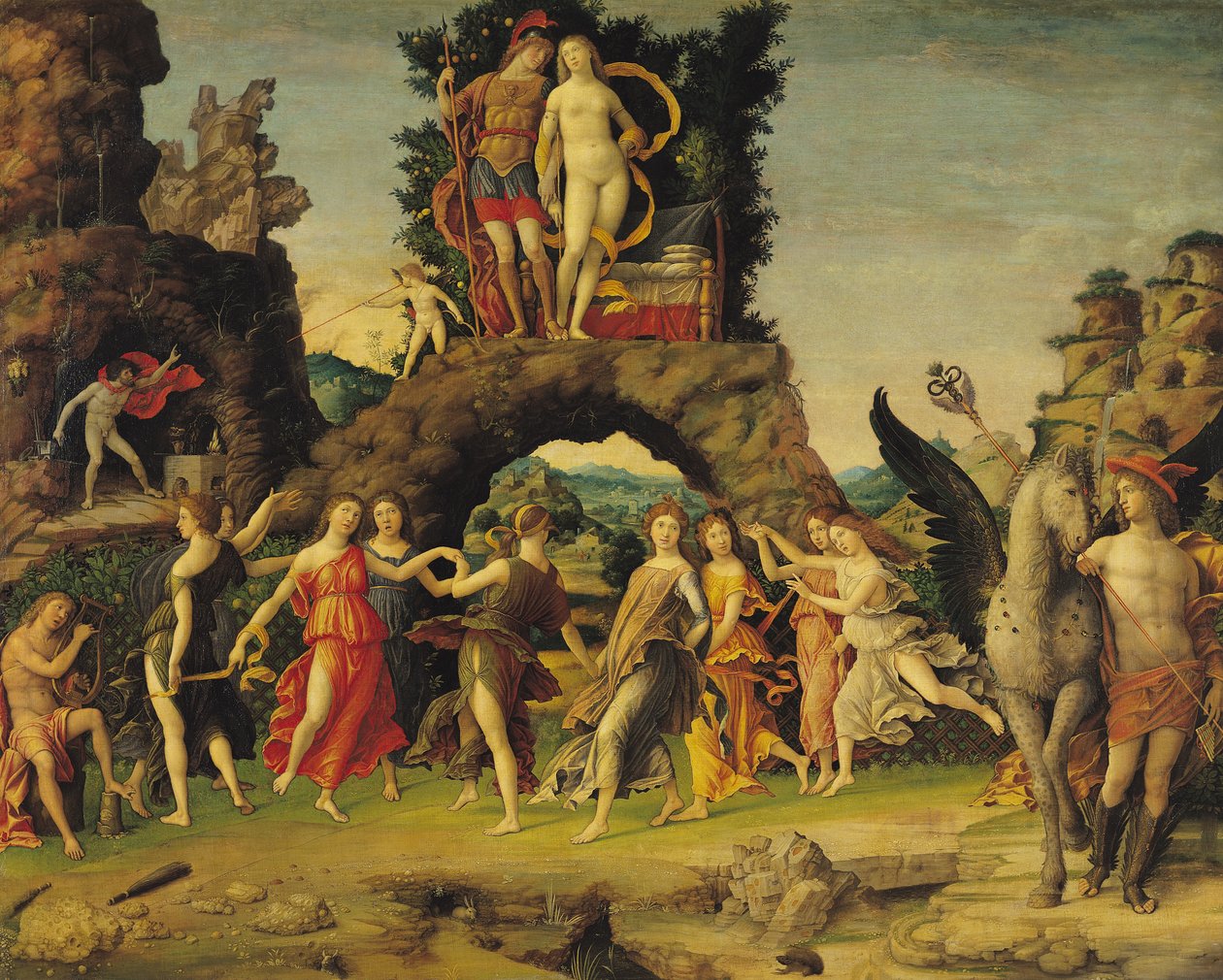 Parnassus: Mars ve Venüs by Andrea Mantegna