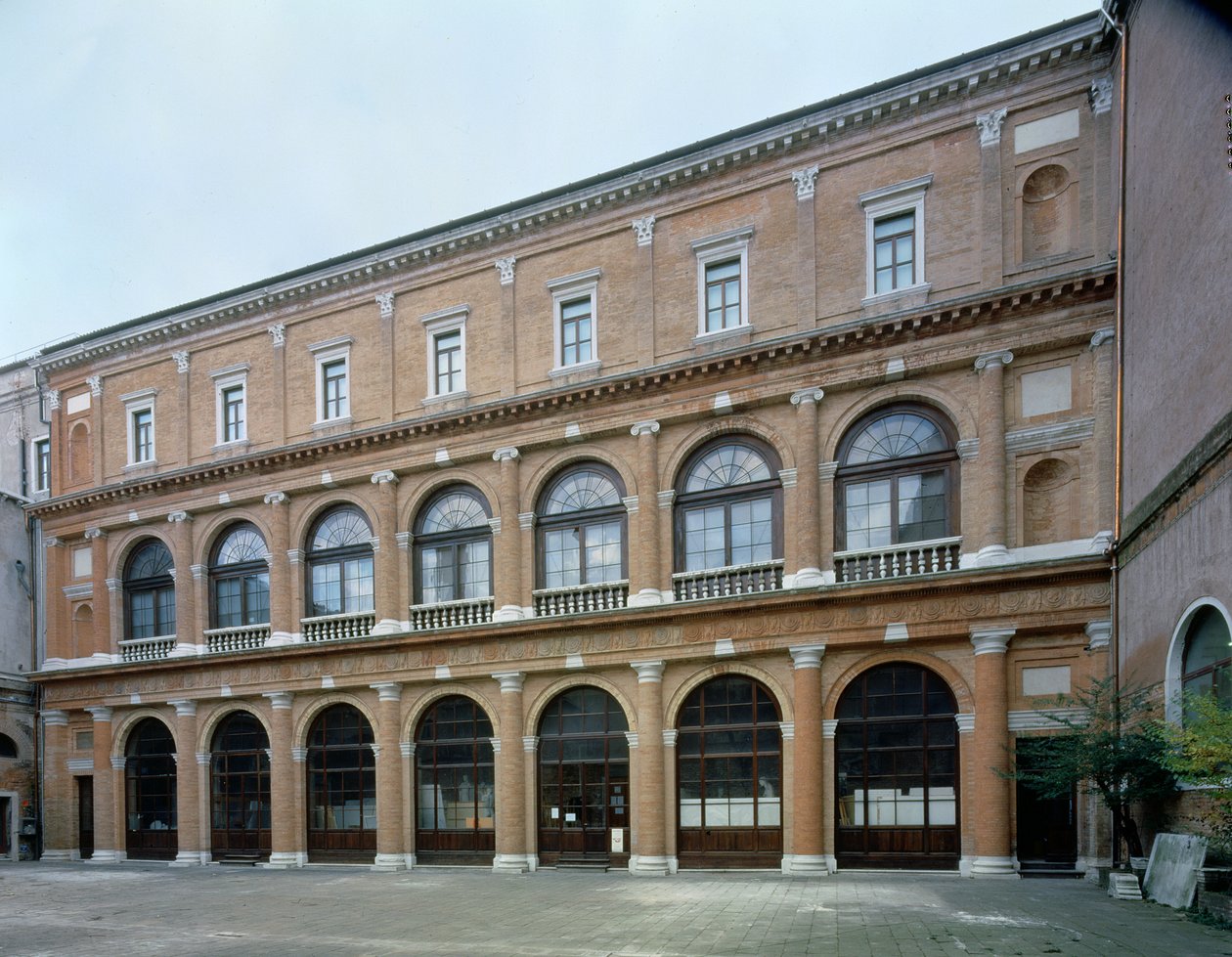 Bir manastırın kalan kanadı, şimdi Güzel Sanatlar Akademisi, 1552'de inşa edildi by Andrea Palladio