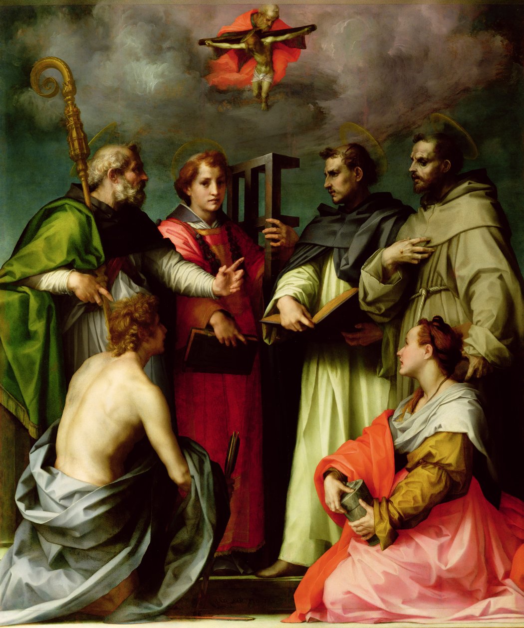 Trinity Tartışması, c.1520 by Andrea del Sarto
