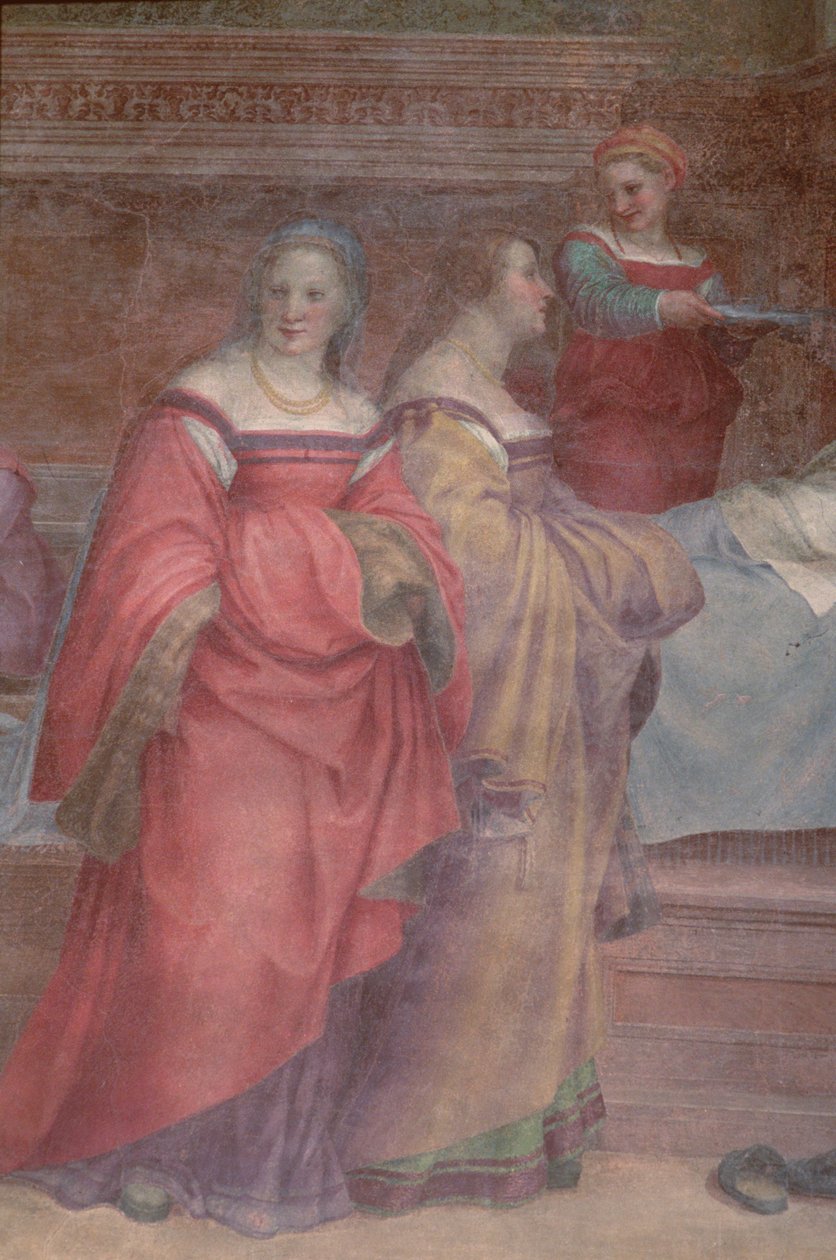 Bakirenin Doğuşundan Bekleyen Hanımlar (detay) by Andrea del Sarto