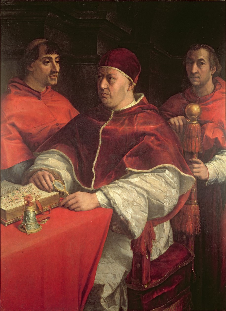 İki Kardinalli Papa Leo X, Raphael