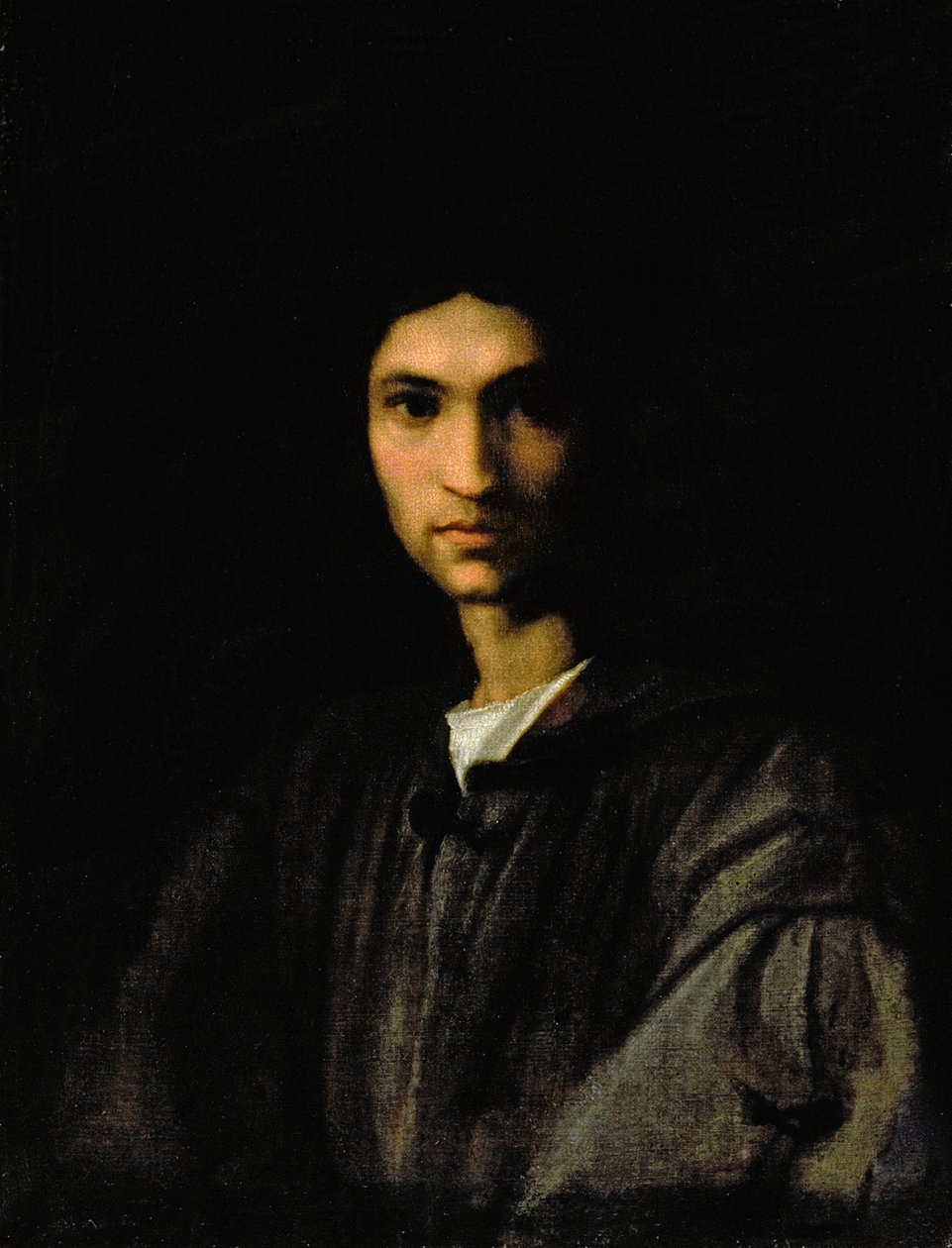 genç bir adam portresi by Andrea del Sarto