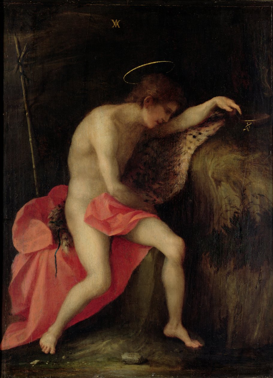 Çölde Vaftizci Yahya by Andrea del Sarto