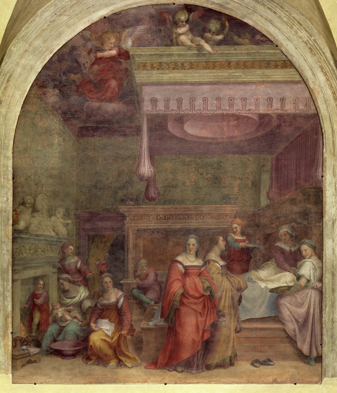 The Birth of the Virgin, 1514 (ayrıca bkz. 61996, 62001 ve 62002) by Andrea del Sarto