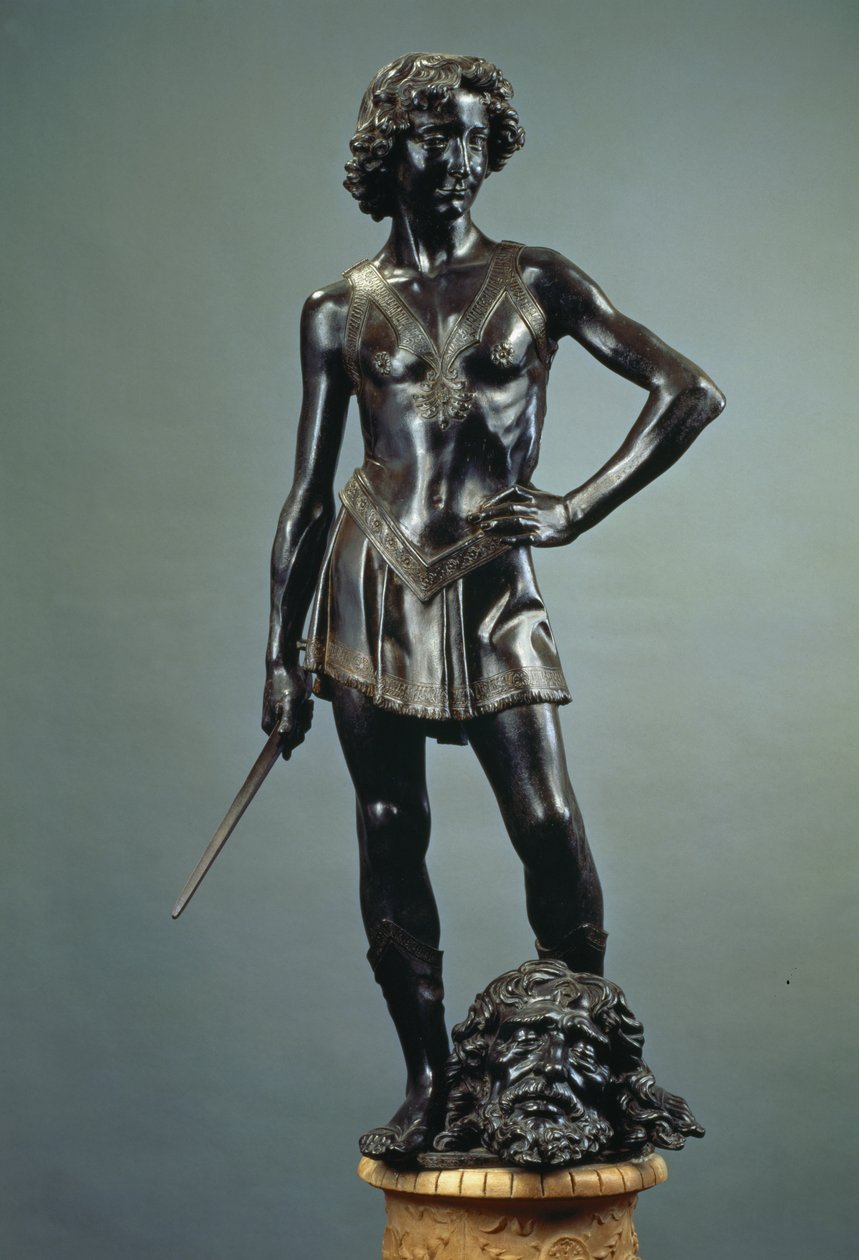 David, c.1470 (bronz) (ayrıca bkz. 220043) by Andrea del Verrocchio