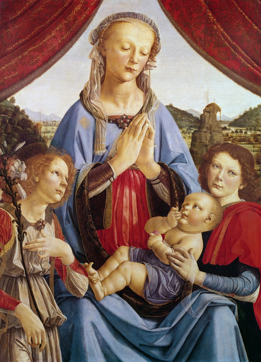 İki Melekli Bakire ve Çocuk, c.1470