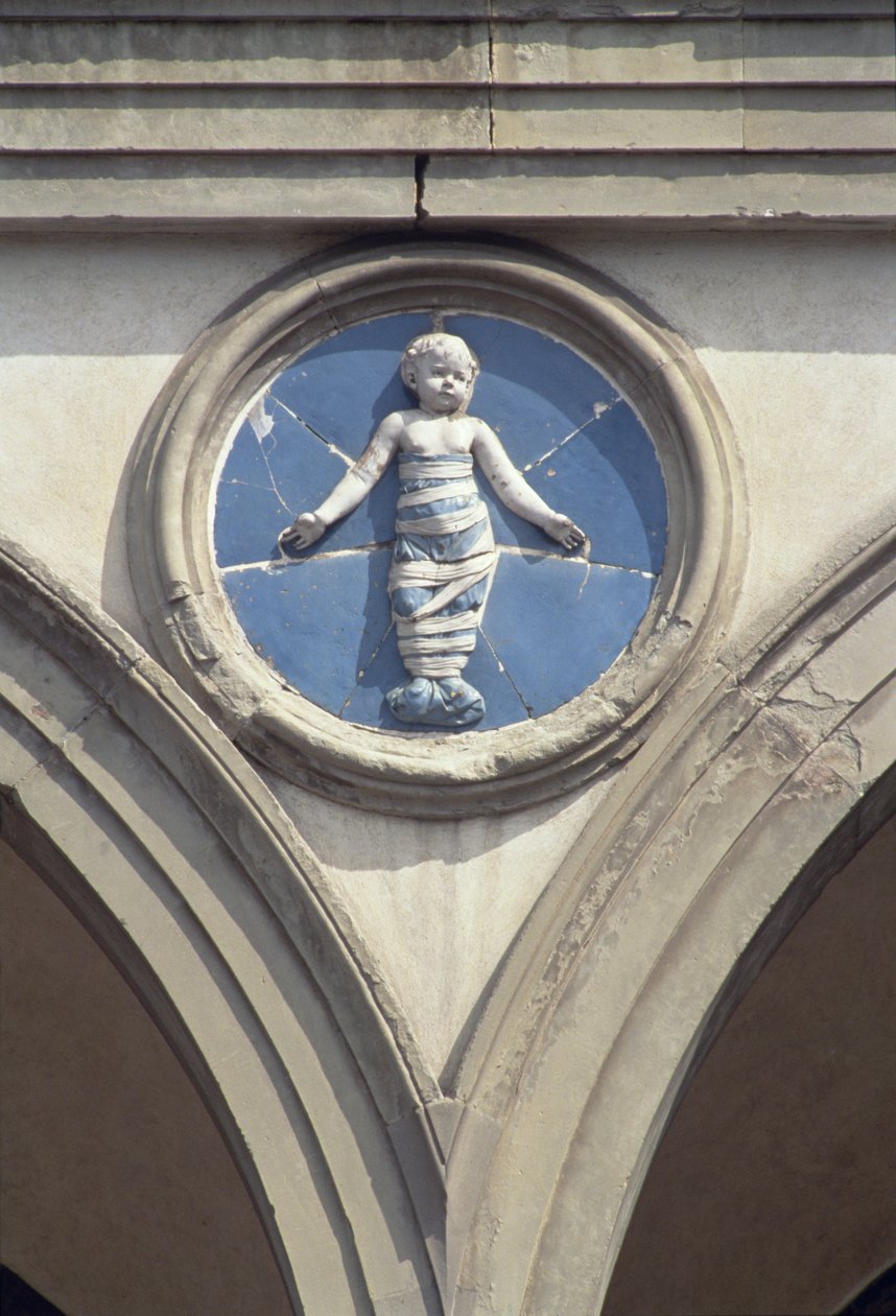 Cepheden yuvarlak (sırlı pişmiş toprak) by Andrea Della Robbia