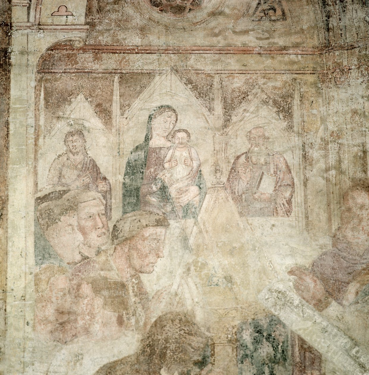 Aziz Ranieri Tapınakta Dua Eden (detay), 14. yüzyıl ortası by Andrea di Bonaiuto