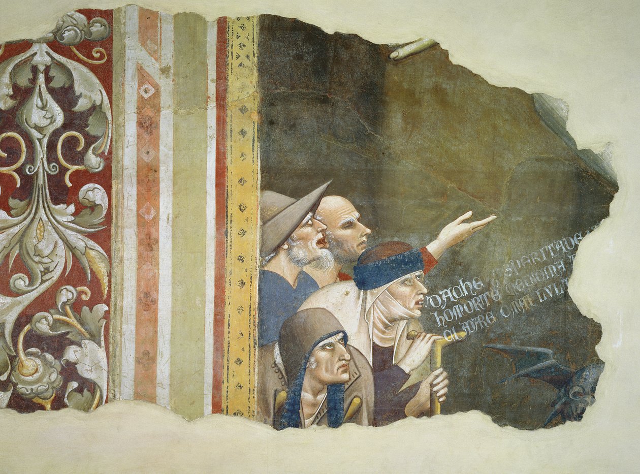 Ölümün Zaferi, dilencileri tasvir eden parça, 1348 by Andrea di Cione Orcagna