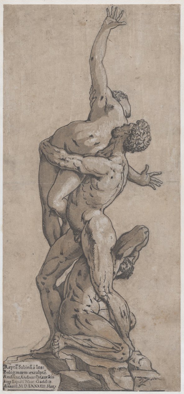 Bir Sabine Kadınına Tecavüz, 1584. by Andrea Andreani