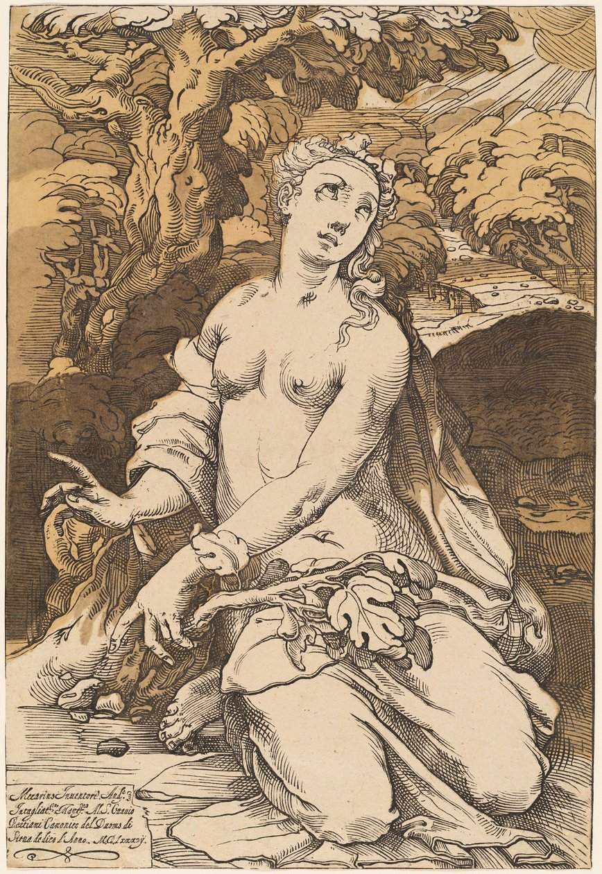 Havva by Andrea Andreani after Domenico Beccafumi