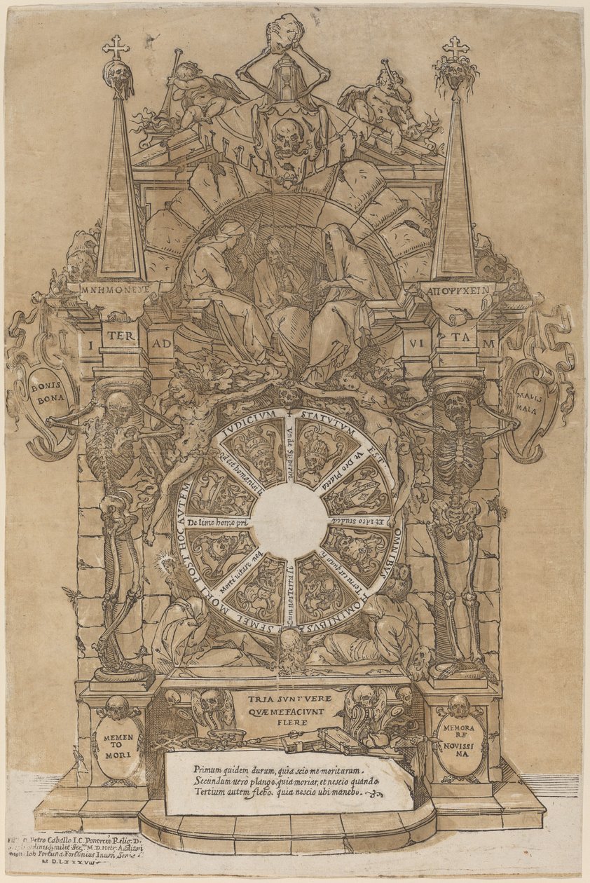 Ölüm Üzerine Alegori by Andrea Andreani after Giovanni Fortuna