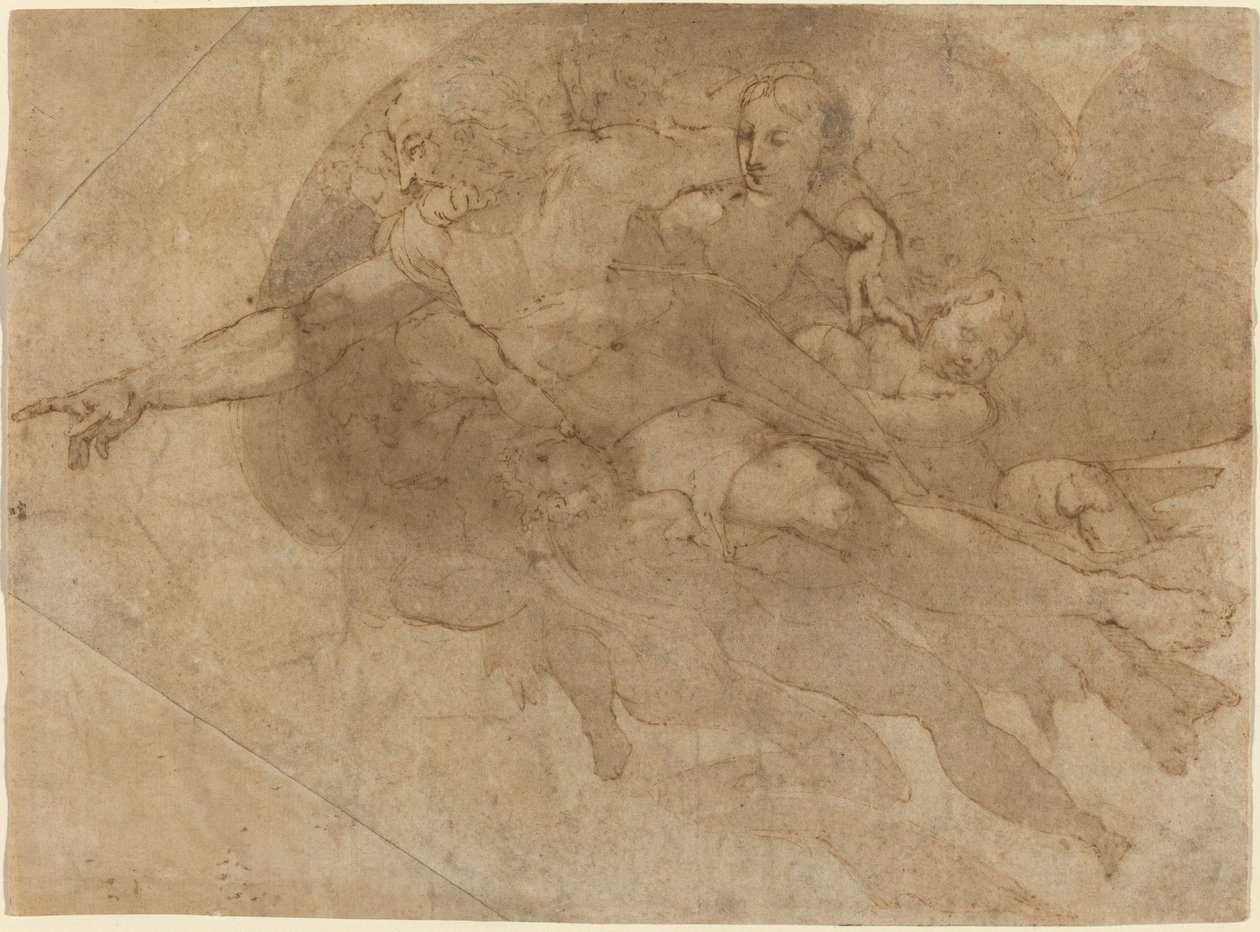 Tanrı, Glory'deki Baba by Andrea Boscoli after Michelangelo