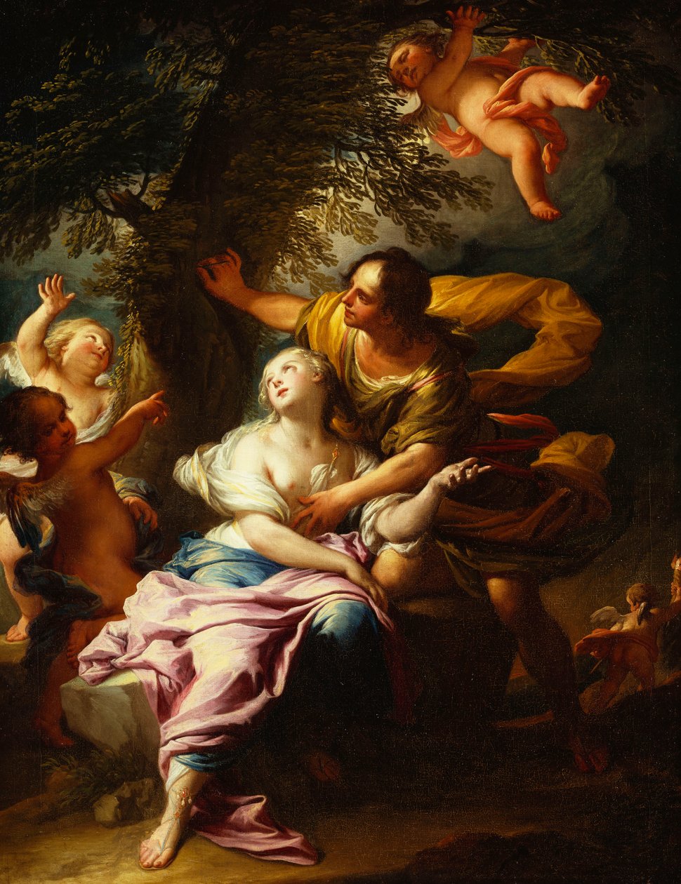 Angelica ve Medoro by Andrea Casali