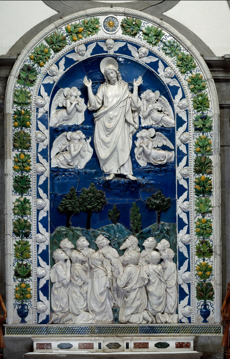 Andrea della Robbia (1435-1525) yaklaşık 1490 Dim. 475 x 305 cm Santuario della Verna, İtalya by Andrea Della Robbia