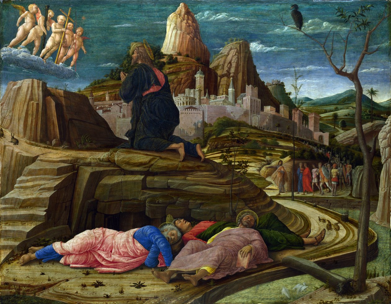 Bahçede Acı, c.1460 (panelde öfke) by Andrea Mantegna