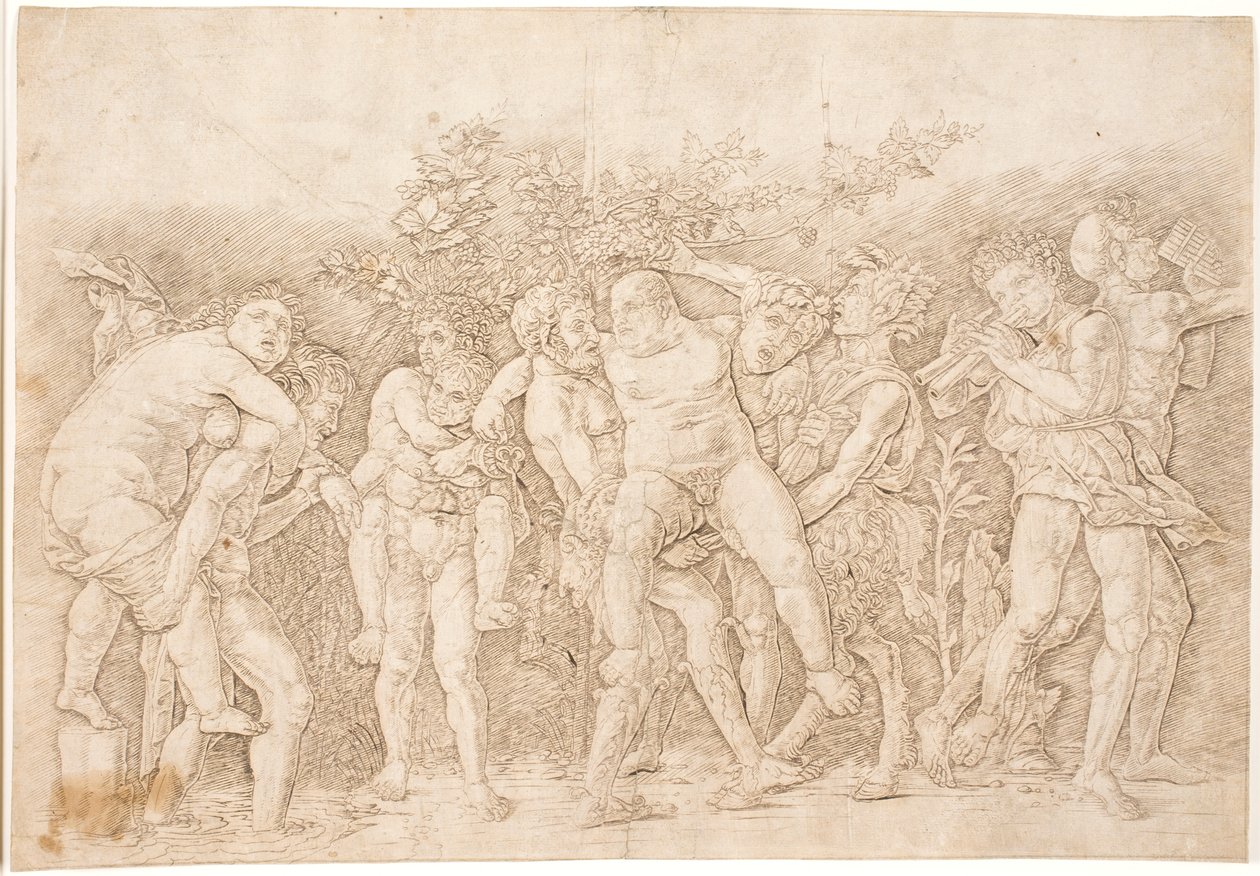 Silén ile arka kanal by Andrea Mantegna