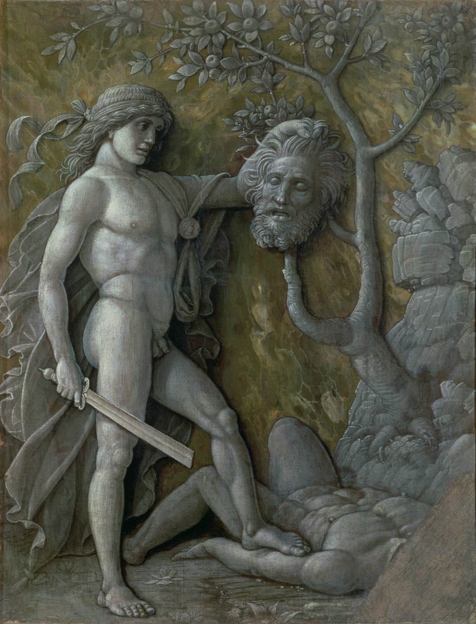 Golyat başlı Davut, c.1490-95 by Andrea Mantegna