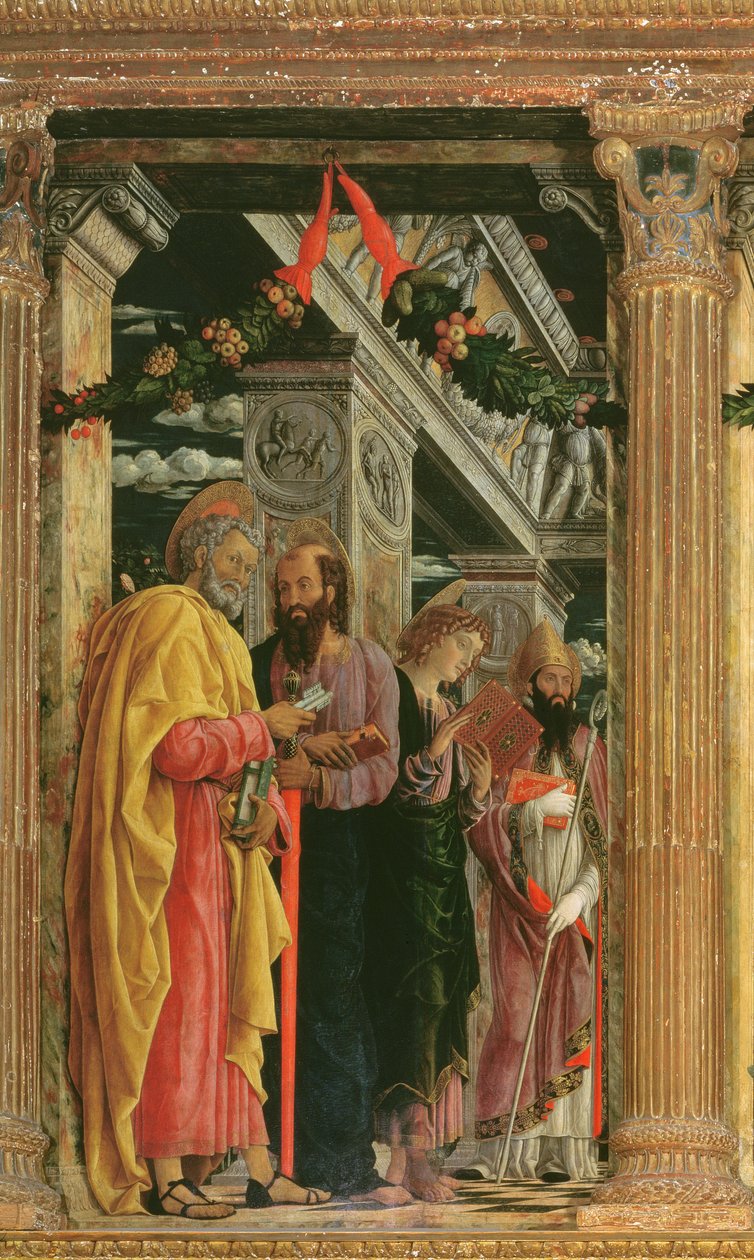 San Zeno Altarpiece Detayı, 1456-60 by Andrea Mantegna