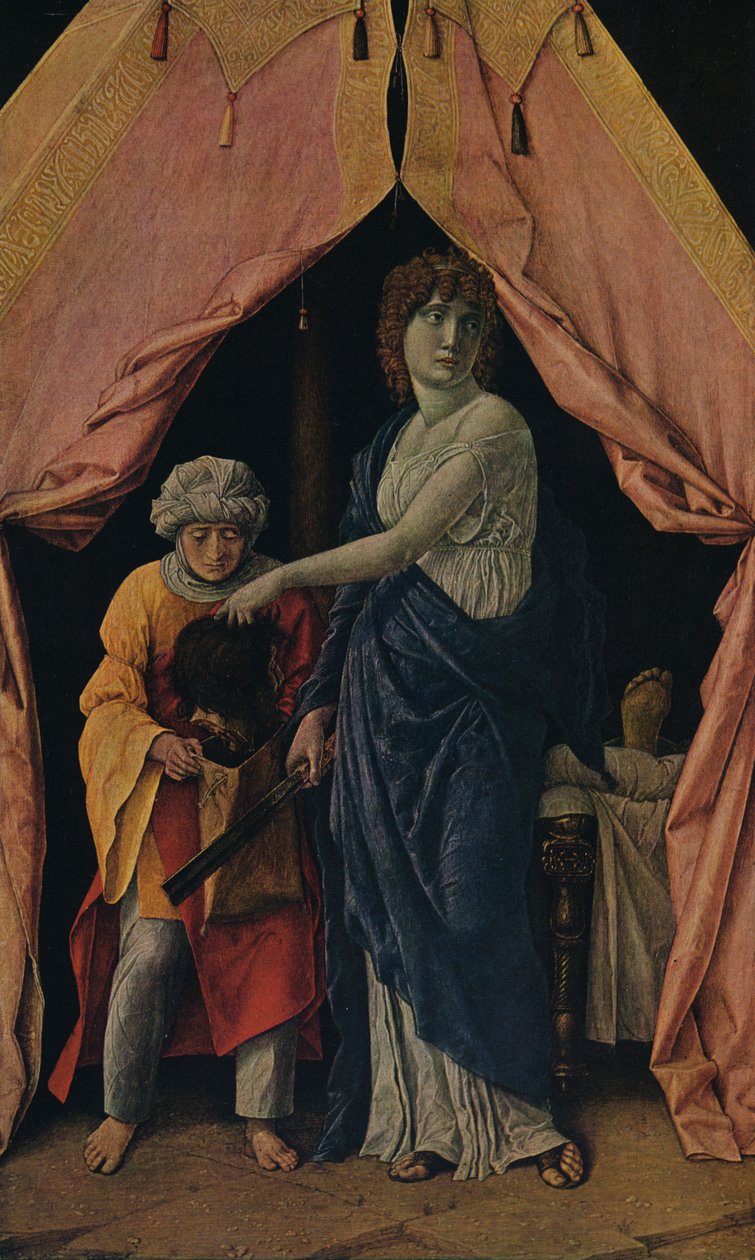 Holofernes Başkanı ile Judith, 1495-1500 by Andrea Mantegna