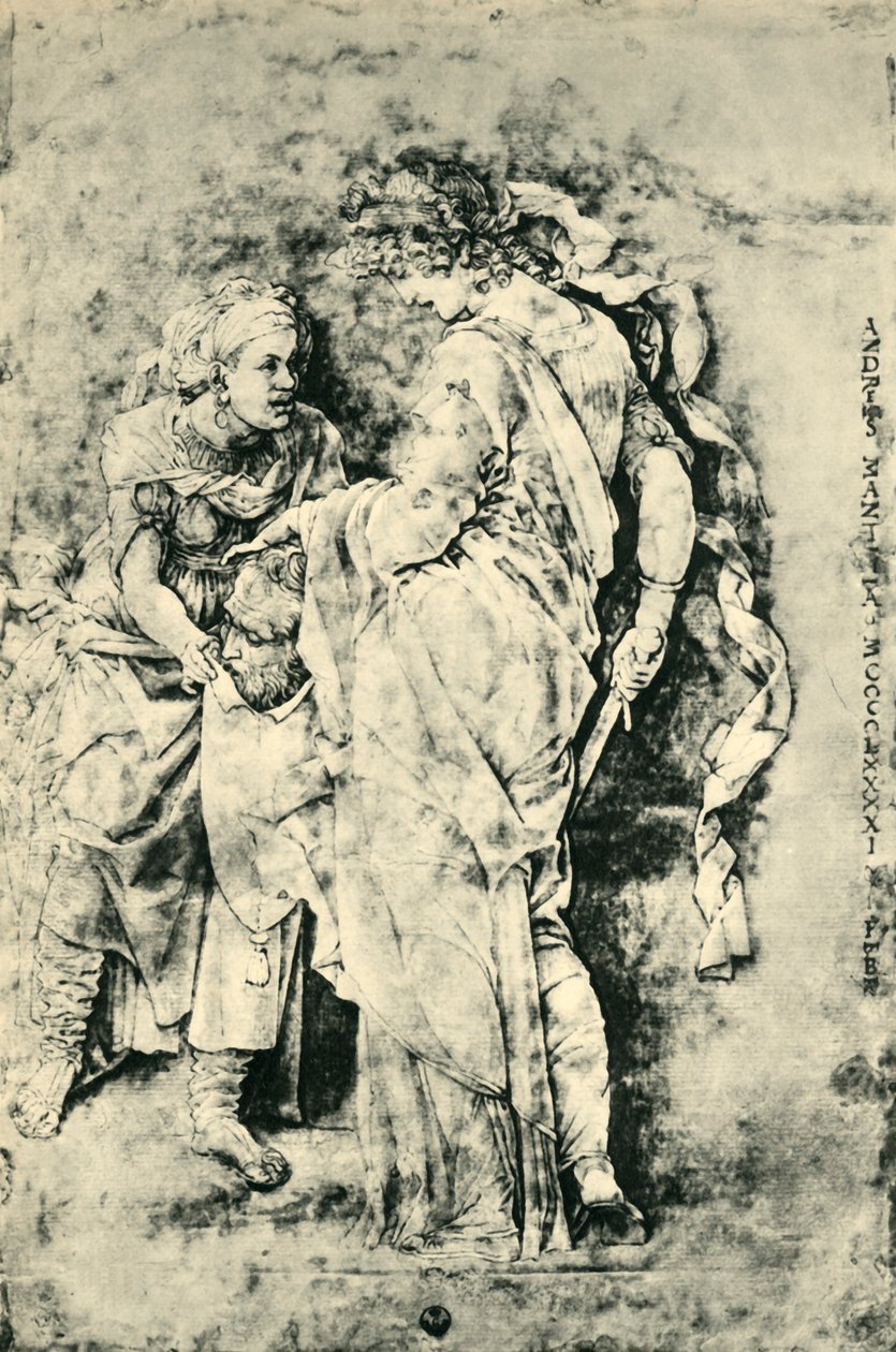 Holofernes başkanı ile Judith, 1490-1495, 1943. by Andrea Mantegna