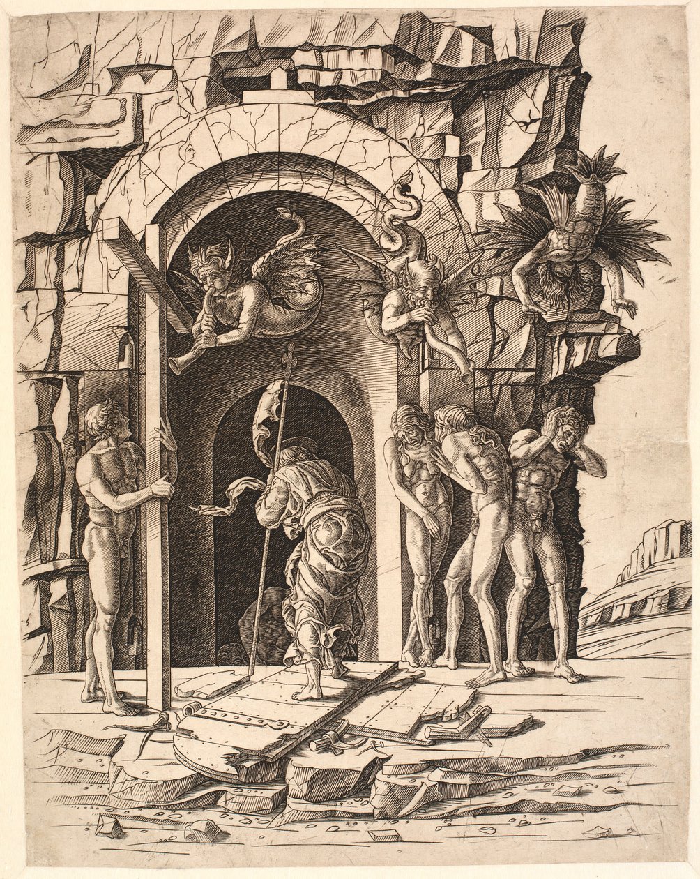 İsa ölüler diyarında by Andrea Mantegna