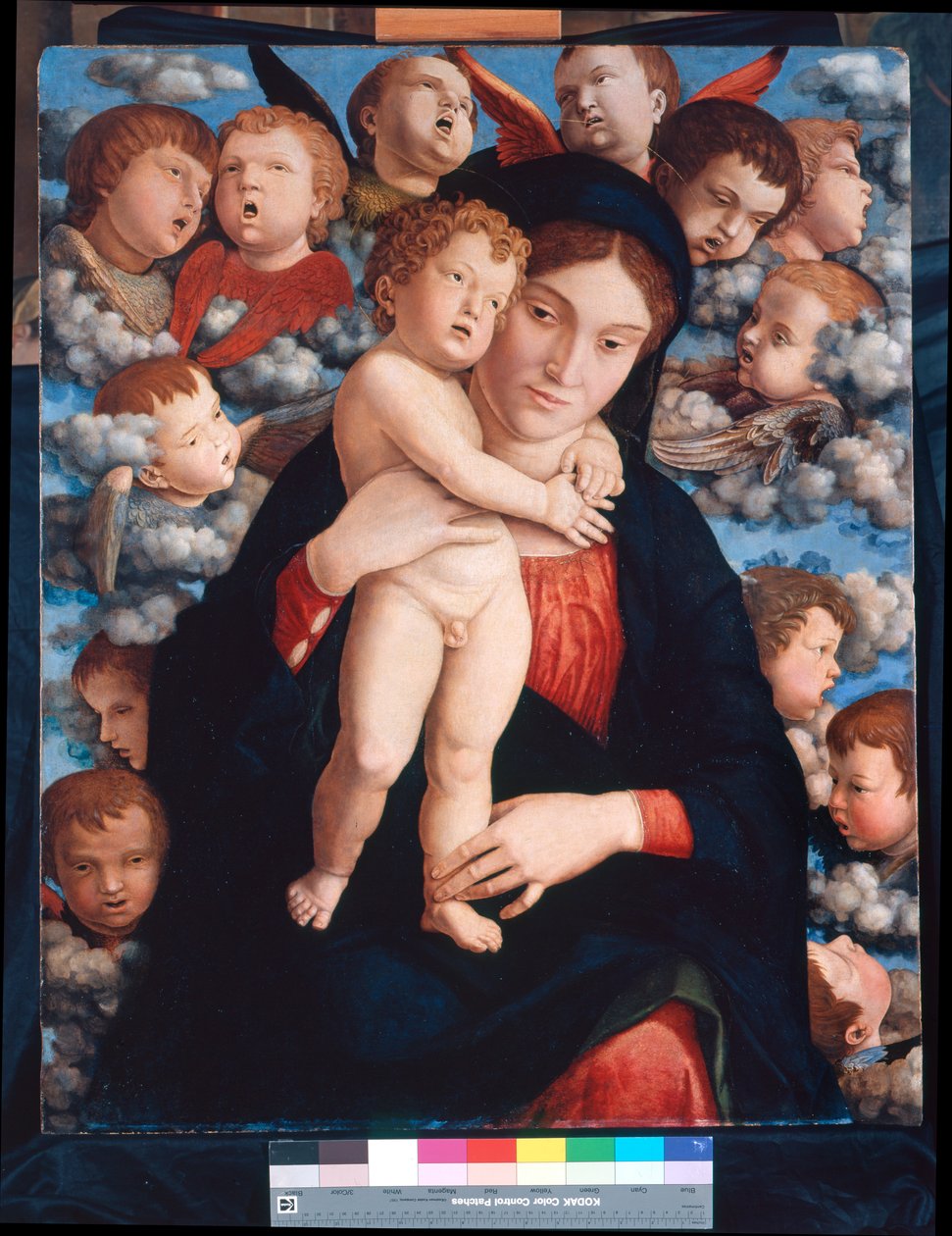 Madonna ve Çocuk ve Cherubims Korosu by Andrea Mantegna