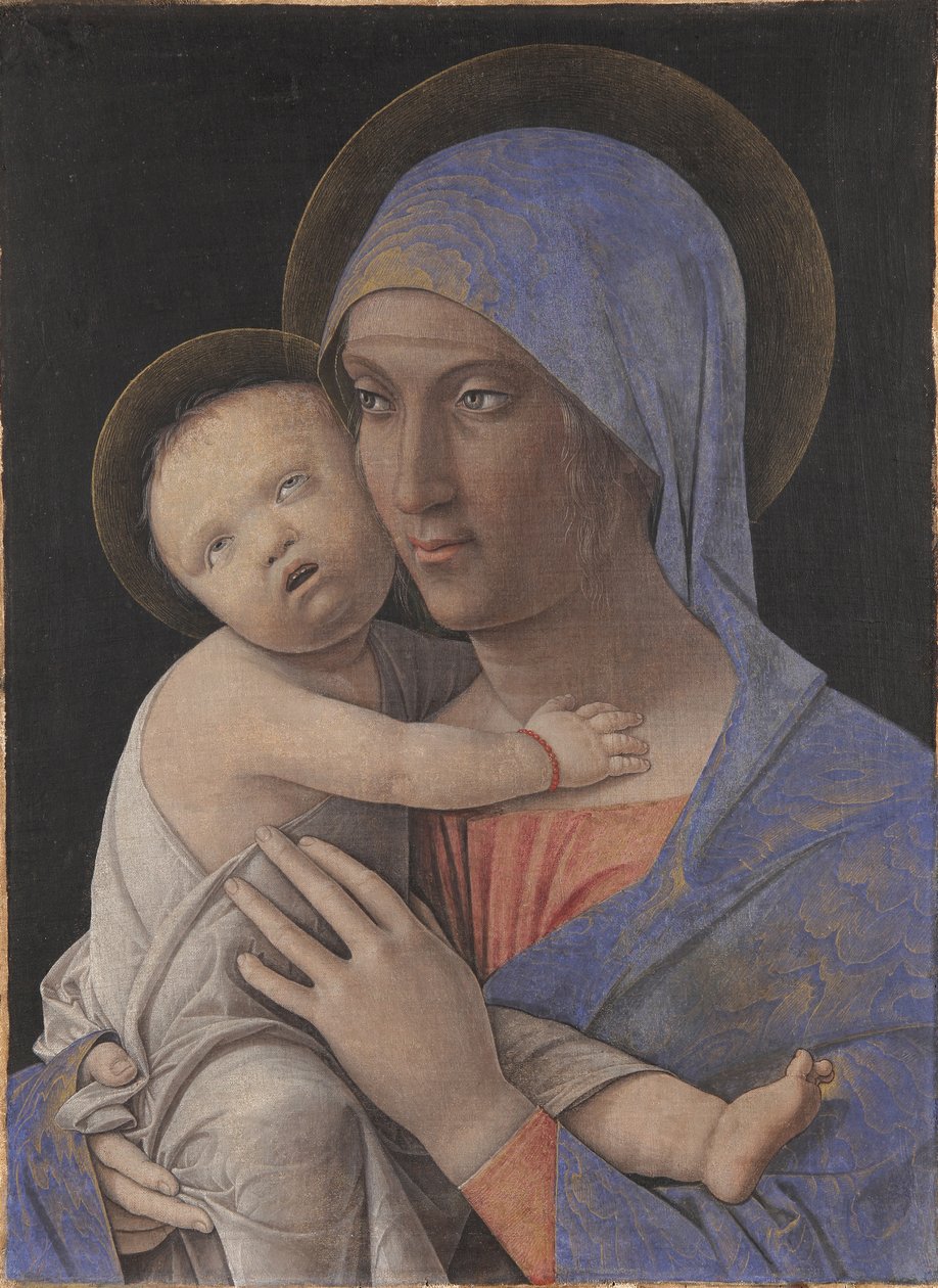 Çocuklu Madonna, 1480. by Andrea Mantegna