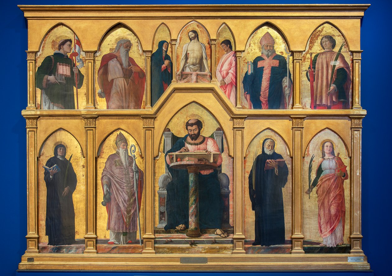 St. Luke Poliptik, 1453-55 by Andrea Mantegna