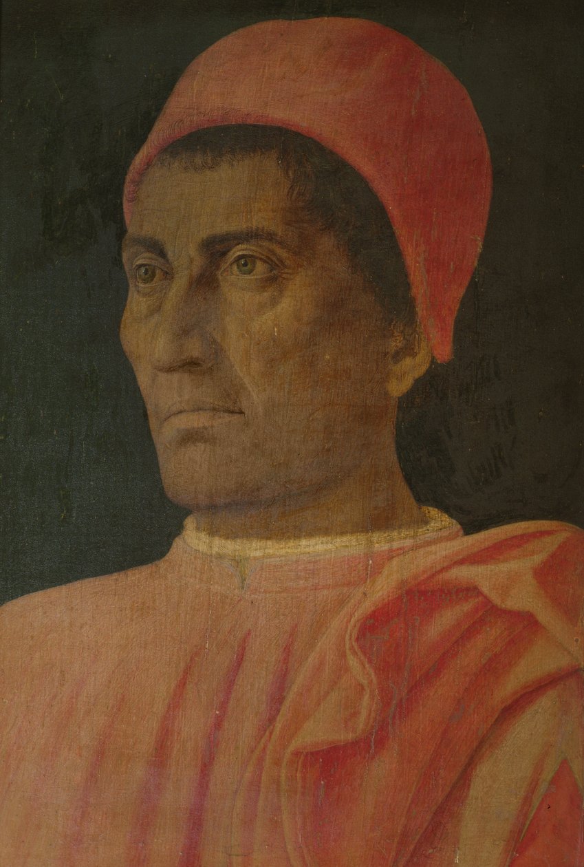 Kardinal Carlo de Medici'nin Portresi by Andrea Mantegna