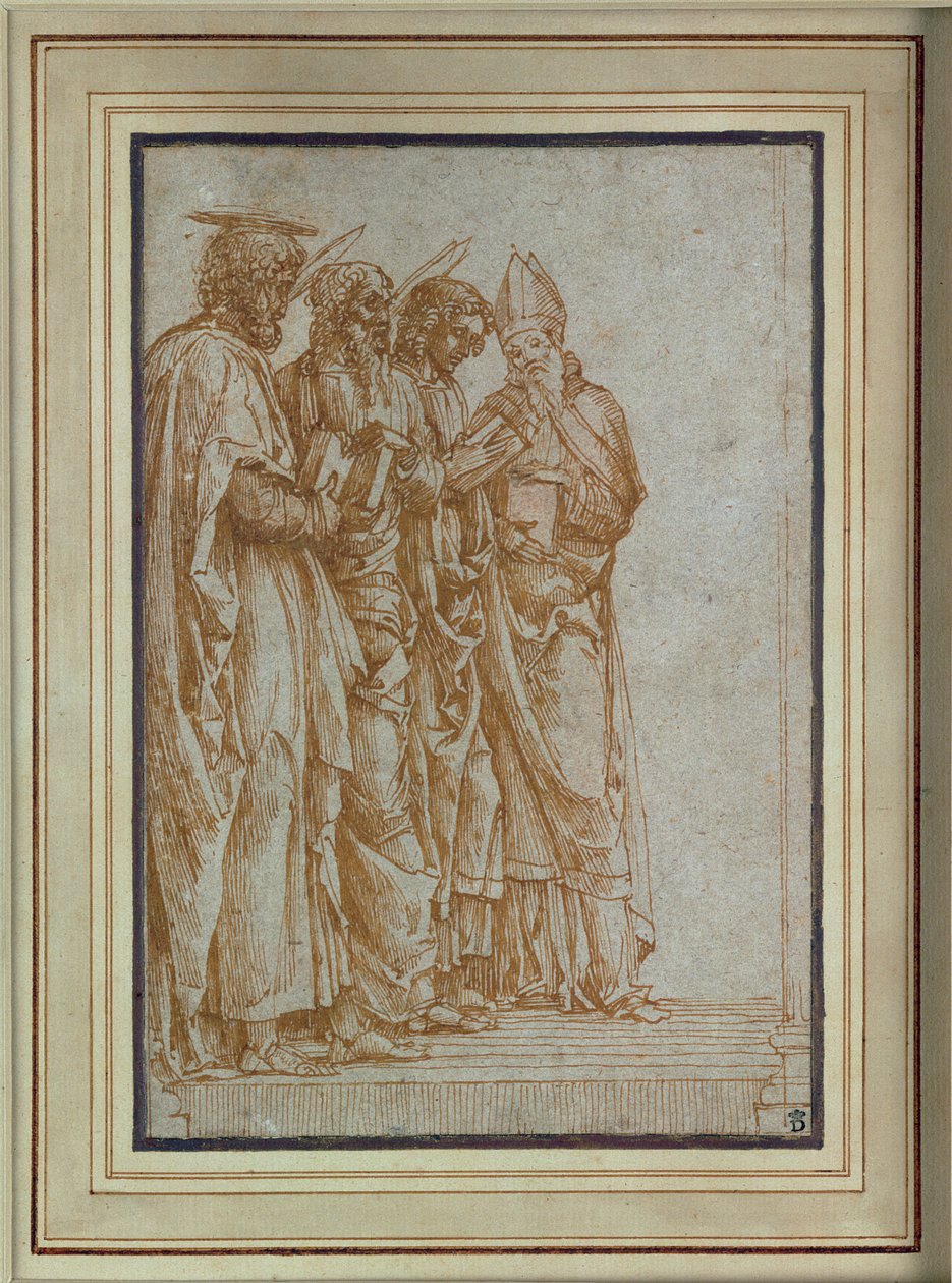 Aziz Peter, Paul, Evangelist John ve Zeno by Andrea Mantegna