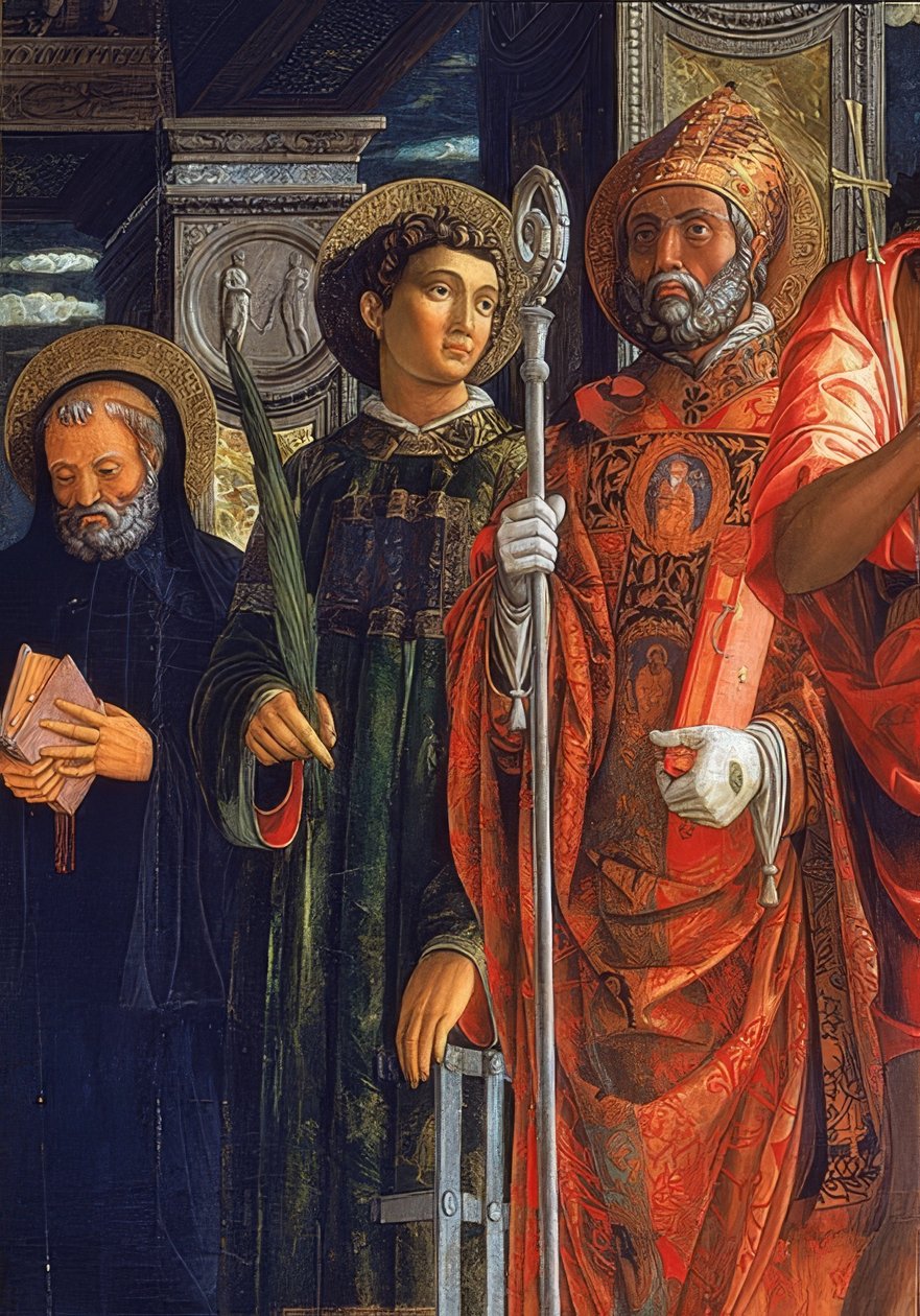 San Zeno Sunağı. Sağ taraftan detay. 1457-1460. Detay, Hippo