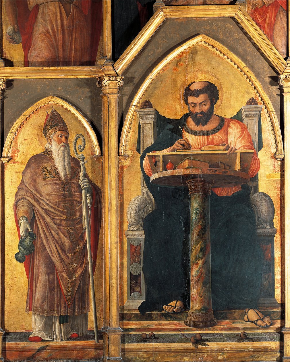 St Luke masasında ve St Prosdocimus, Andrea Mantegna (1431-1506) tarafından St Luke Altarpiece