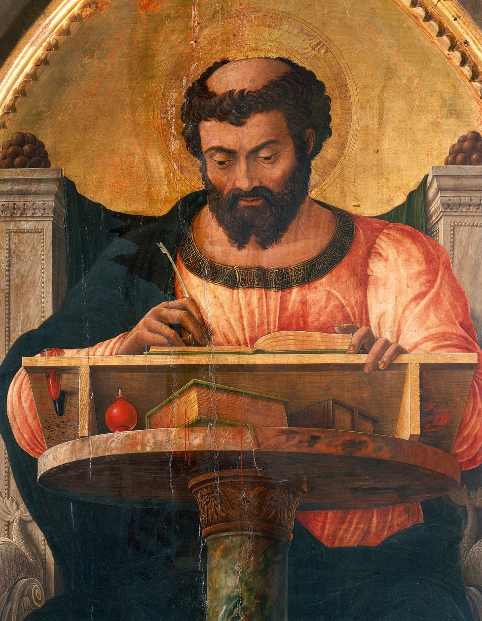 St Luke masasında, Andrea Mantegna (1431-1506) tarafından St Luke