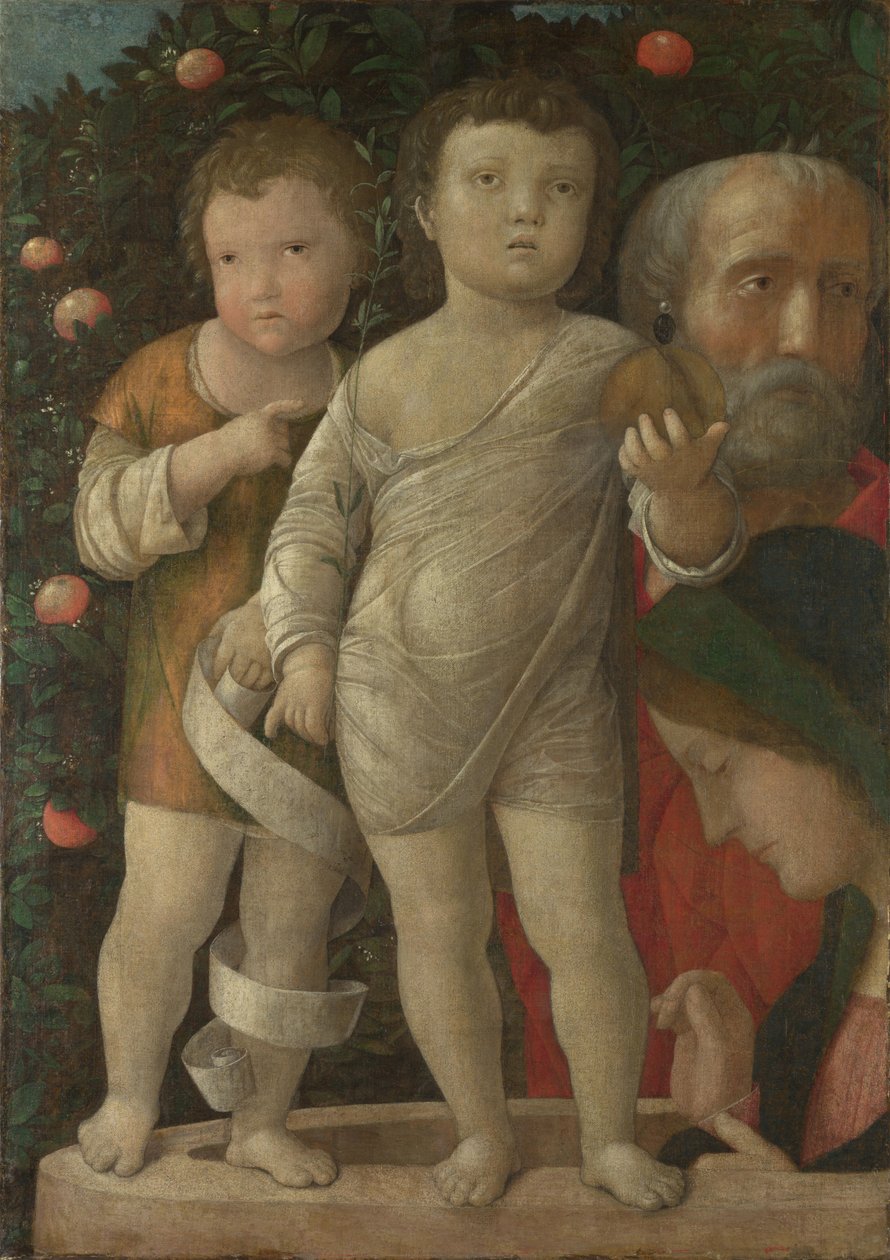 Aziz John ile Kutsal Aile, c. 1500 by Andrea Mantegna