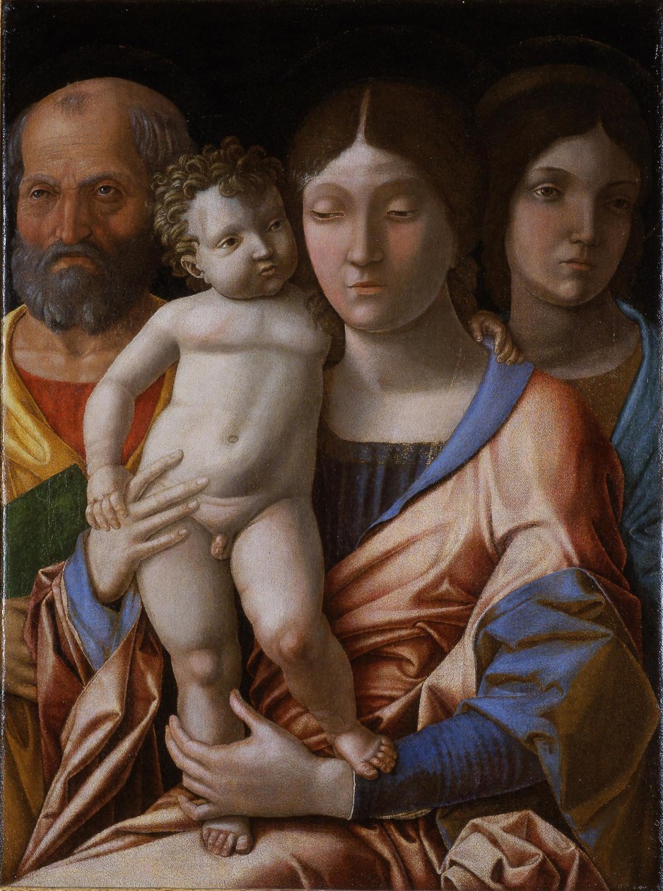 Aziz ile Kutsal Aile, 1495. by Andrea Mantegna
