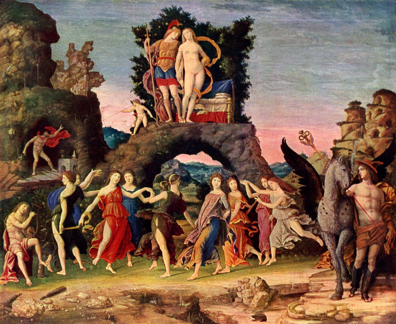 Parnassus: Mars ve Venüs, 1497, 1929 by Andrea Mantegna